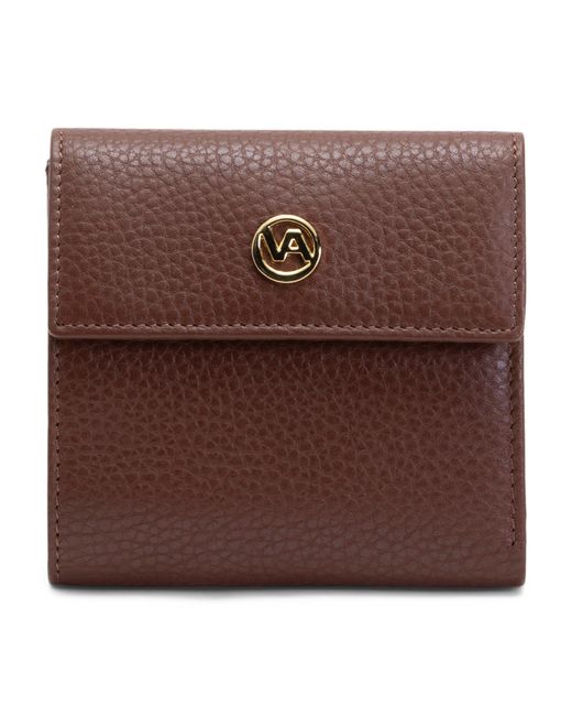 Tj Maxx Brown Leather Tab Tooled Wallet, Leather