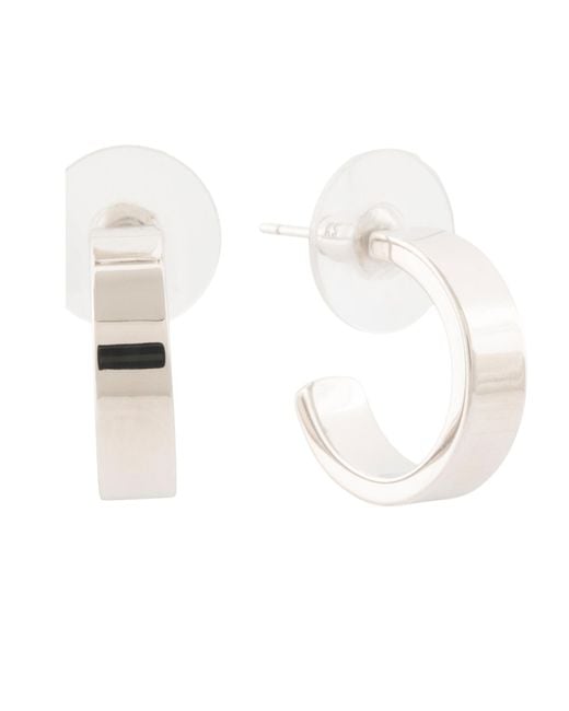 Tj Maxx White Henry Huggie Earrings