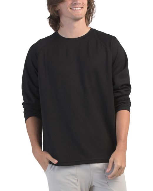 Tj Maxx Black Flow State Crew Neck Top For Spandex/Polyester/Rayon for men
