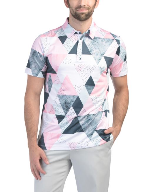 Tj Maxx White Birdie Dropper Polo For Spandex/Polyester for men