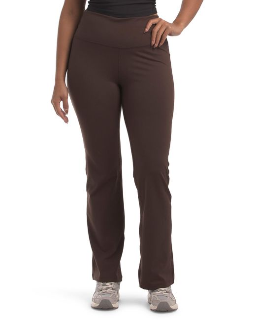 Tj Maxx Brown Maggie Bootcut Leggings, Spandex/Polyester