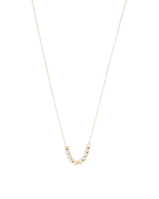 Tj Maxx White 14Kt Diamond Cut Beaded Necklace, Diamond