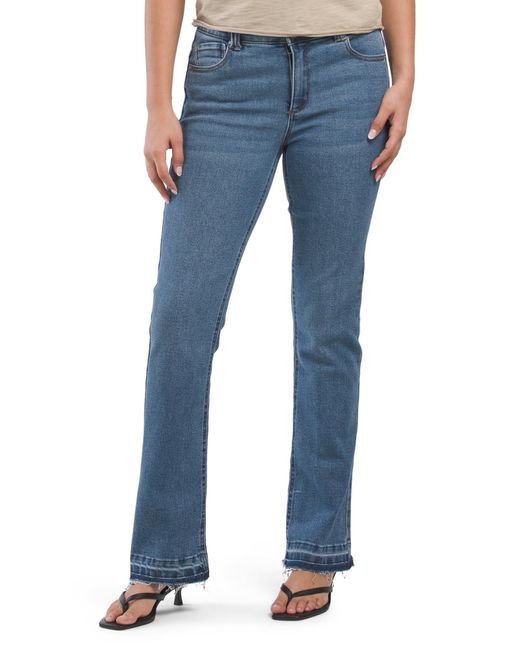 Tj Maxx Blue Ab Technology High Rise Bootcut Jeans With Released Hem For Spandex/Cotton/Polyester