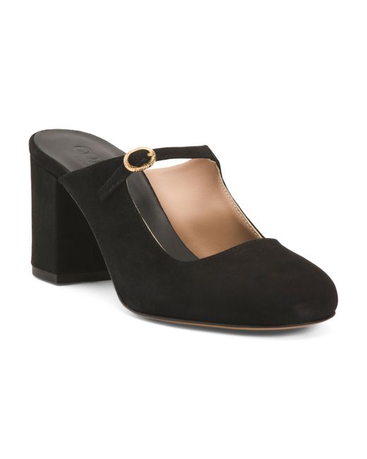 Tj Maxx Black Suede Shayna Mary Jane Heels For /Suede