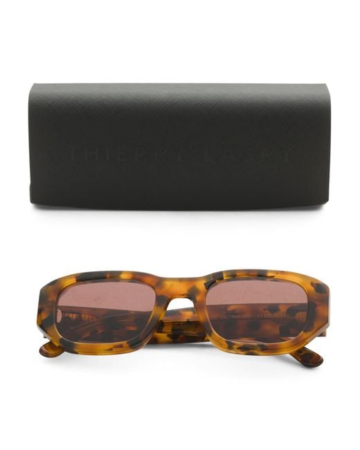 Tj Maxx Black 51Mm Rectangle Sunglasses For