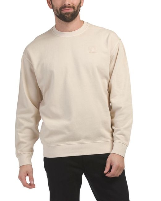 Tj Maxx Natural Terry Crew Neck Sweatshirt For Cotton for men