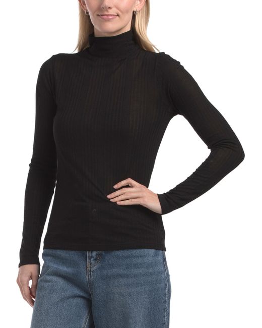 Tj Maxx Black Rene Turtleneck Sweater, Wool/Viscose
