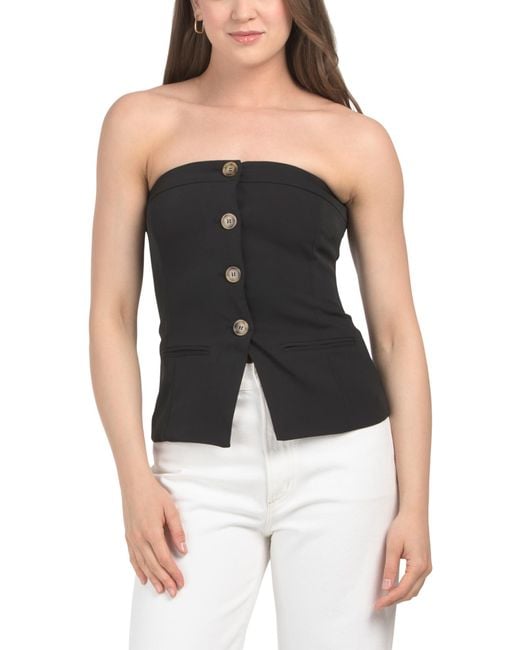 Tj Maxx Black Grainge Top For Spandex/Polyester