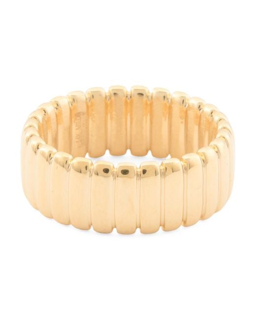 Tj Maxx Natural 14Kt Ribbed Stacking Ring For