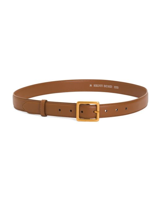 Tj Maxx Brown Leather Classic Essentials Belt For Leather