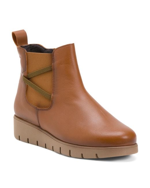 Tj Maxx Brown Leather Harper Booties For