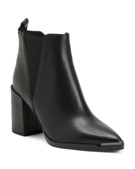 Tj Maxx Black Leather Bello Booties For