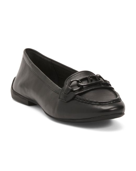 Tj Maxx Black Leather Farah Flats For