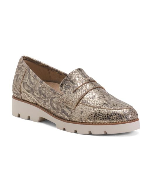 Tj Maxx Brown Leather Cheryl Comfort Penny Loafers For