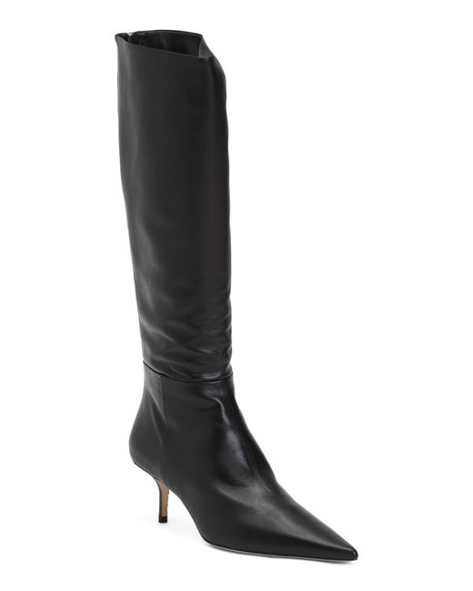 Tj Maxx Black Leather Forever Tall Boots For