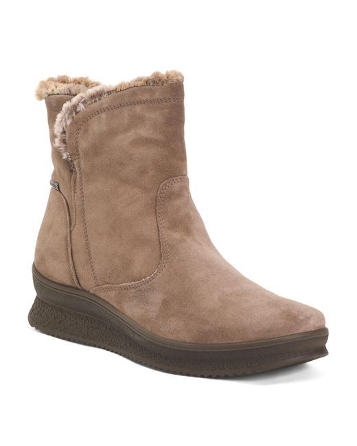 Tj Maxx Brown Suede Comfort Booties For