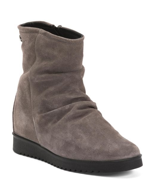 Tj Maxx Brown Suede Comfort Booties For