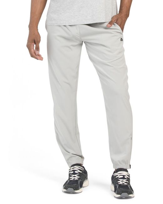 Tj Maxx Gray Stretch Woven Joggers For Spandex/Polyester for men