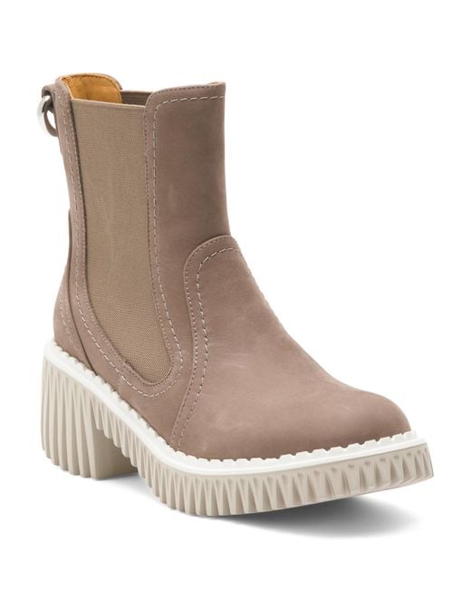 Tj Maxx Brown Leather Plita Cella Chelsea Boots For Leather