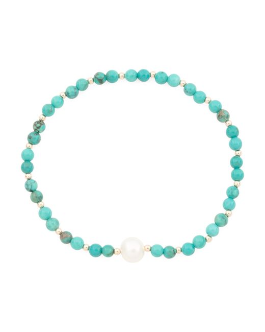 Tj Maxx Blue 14Kt Bead Bracelet