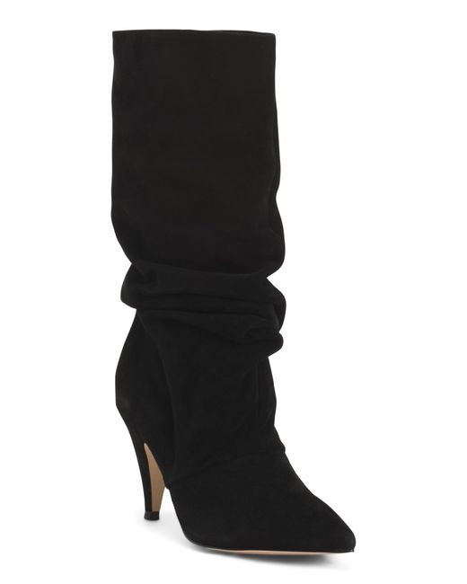 Tj Maxx Black Suede Paityn Scrunch Boots For