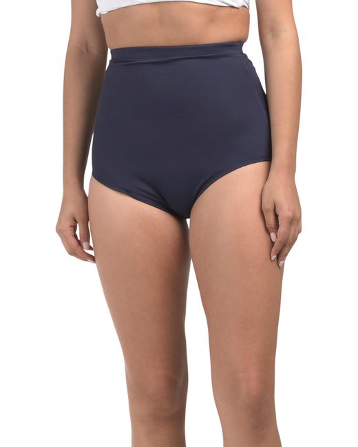 Tj Maxx Blue Tummy Control Swimsuit Bottoms For Nylon/Spandex