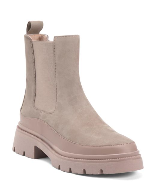 Tj Maxx Natural Suede Heeled Boots For