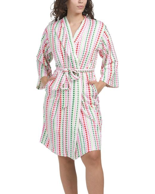 Tj Maxx White Champagne Celebrations Robe, Spandex/Polyester
