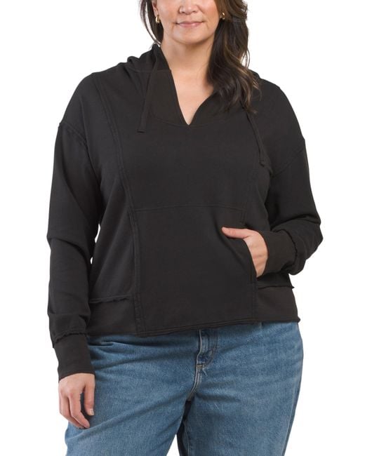 Tj Maxx Black Rosalyn Hoodie For Cotton/Rayon