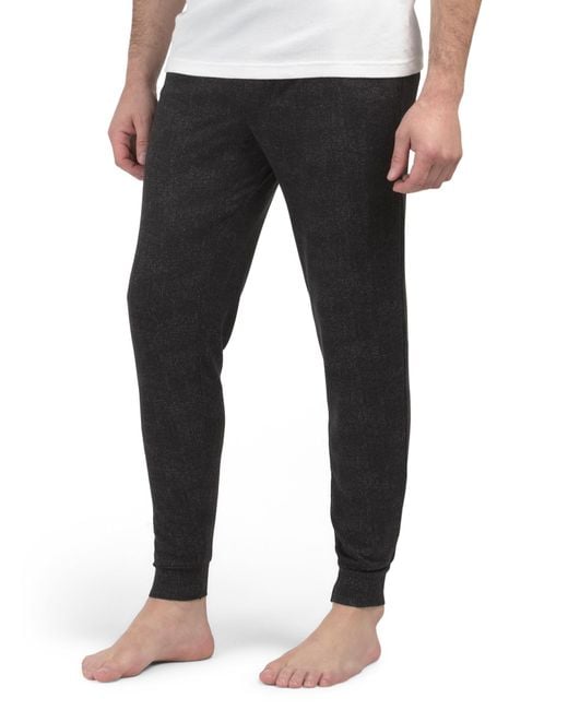 Tj Maxx Black Cozy Comfort Jogger Pants For Spandex/Polyester for men
