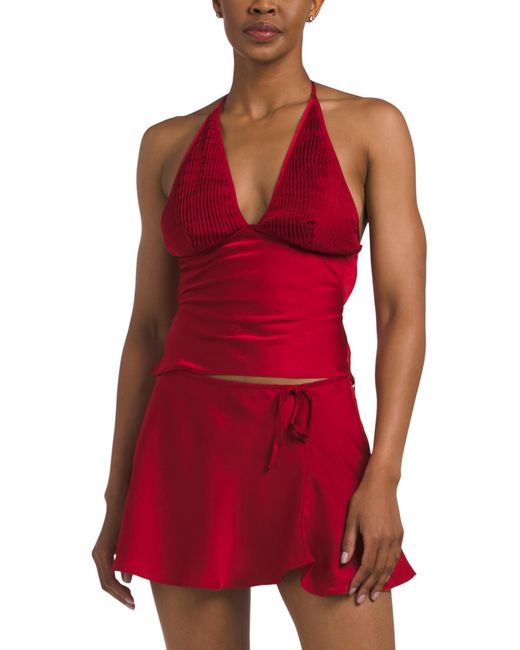 Tj Maxx Red Devon Top For Spandex/Polyester