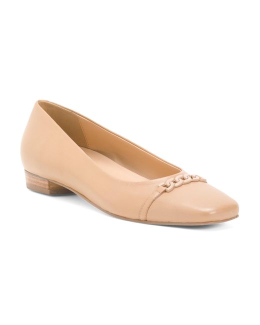 Tj Maxx Natural Leather Narrow Harmony Comfort Flats For