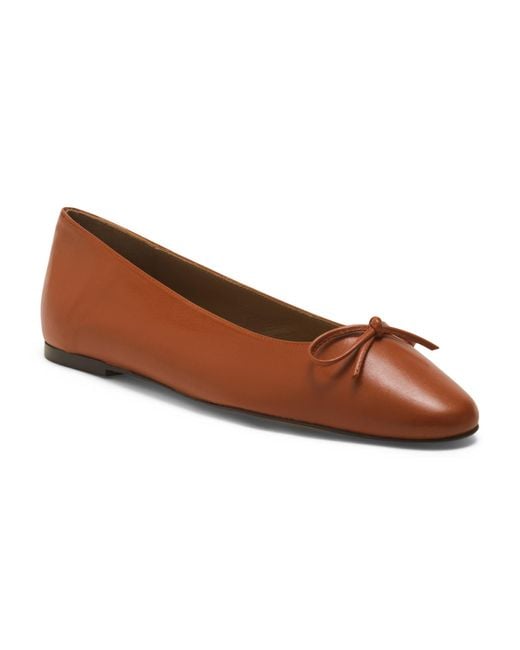 Tj Maxx Brown Leather Bodil Flats For