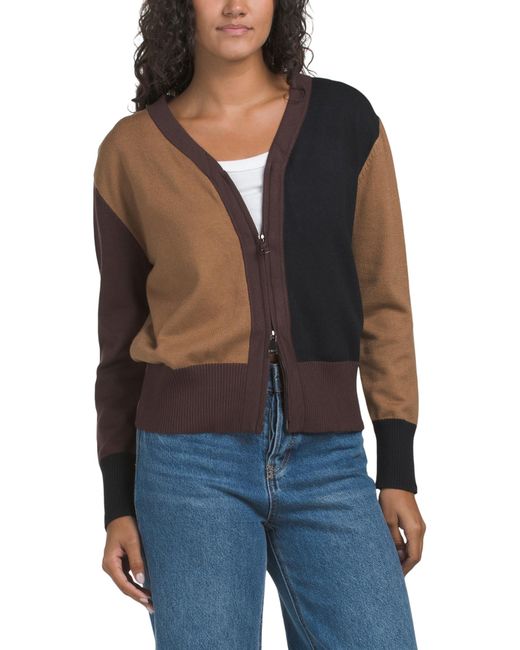Tj Maxx Blue Zip Up Sweater, Cotton/Polyester