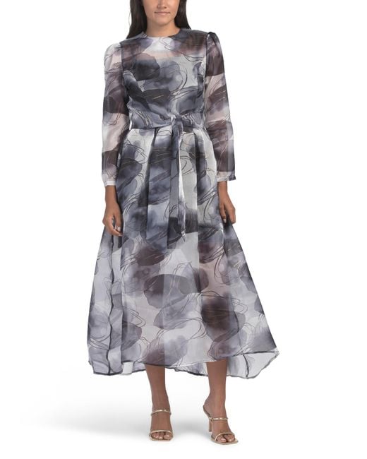 Tj Maxx Gray Organza Gown For Cotton/Polyester