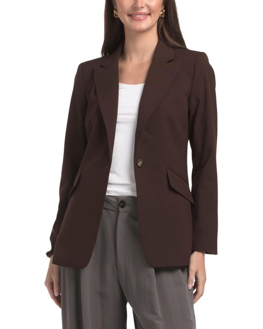 Tj Maxx Brown Blazer, Polyester
