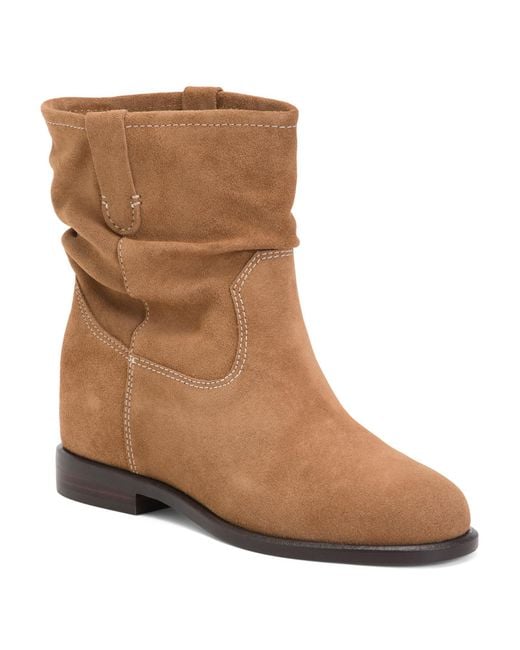 Tj Maxx Brown Suede Terry Booties For