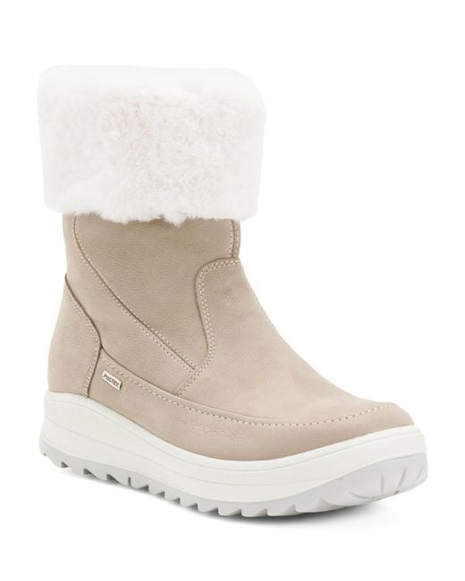 Tj Maxx White Nubuck Leather Comfort Booties For