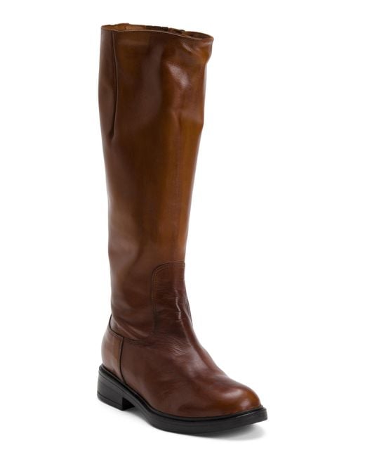 Tj Maxx Brown Leather High Shaft Boots For
