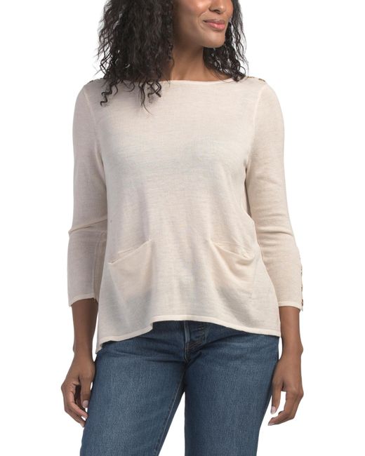 Tj Maxx Multicolor Long Sleeve Knit Sweater, Nylon/Polyester/Acrylic