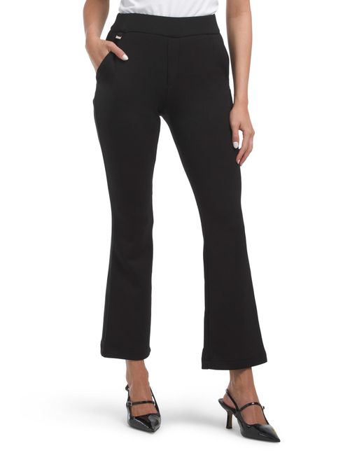 Tj Maxx Black Knit Boot Leg Pants For Spandex/Modal/Polyester