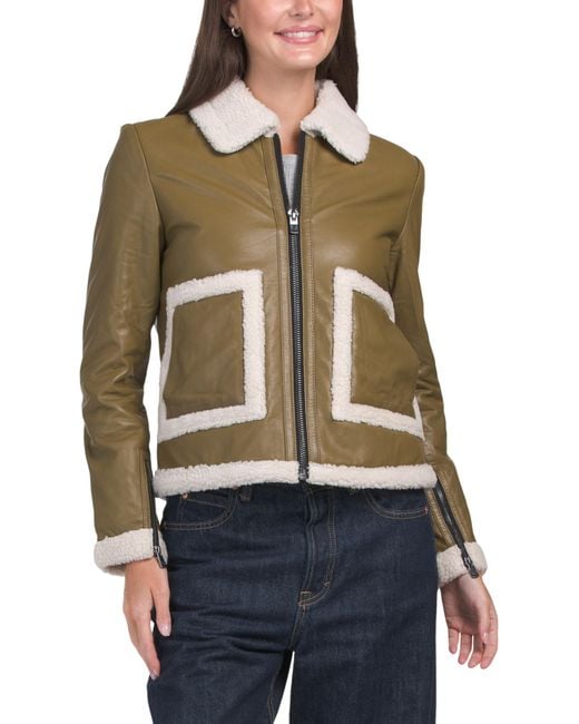 Tj Maxx Multicolor Leather Noa Jacket, Polyester/Leather
