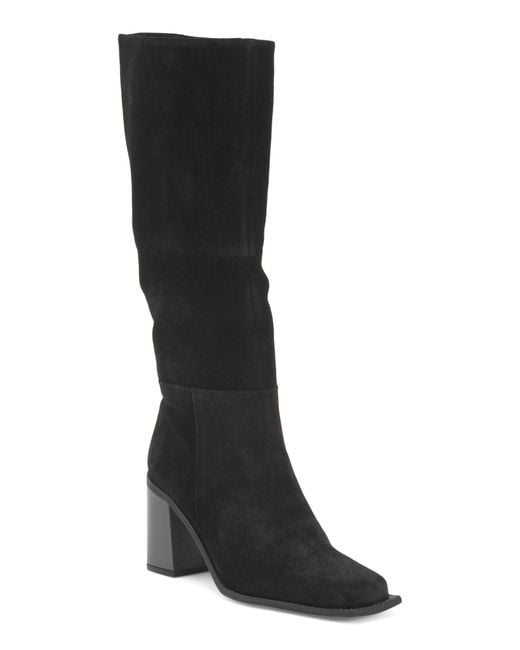 Tj Maxx Black Suede Highness High Shaft Boots For