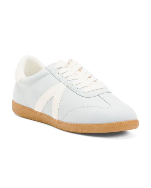 Tj Maxx White Klair Lace Up Sneakers For Suede
