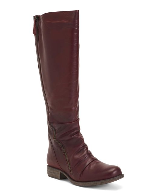 Tj Maxx Red Leather Lore High Shaft Boots For