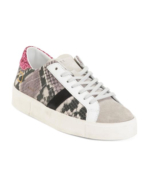 Tj Maxx Multicolor Leather Hill Low Wild Pyton Sneakers For Leather/Suede