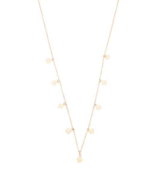 Tj Maxx White 14K Clover Charm Necklace For