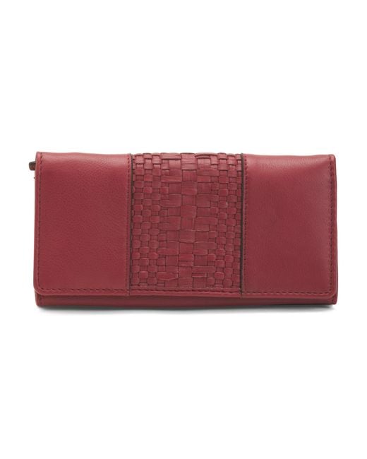Tj Maxx Red Leather Wallet