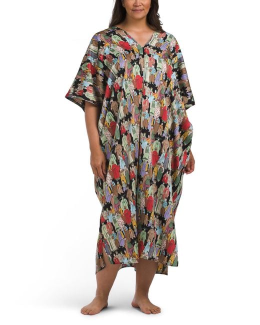 Tj Maxx Black Plus Dynasty Caftan For Polyester