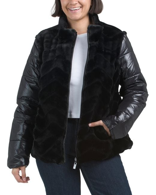 Outerwear Tj Maxx Faux Fur Jacket TJ Maxx Faux Fur Puffer Sleeve